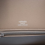 Product image 18 of 18: Birkin 25 Gris Caillou/Etoupe Grizzly/Swift Palladium Plated B Stamp