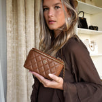 Product image 6 of 16: Dark Brown Caviar Quilted Vanity On Chain LGHW