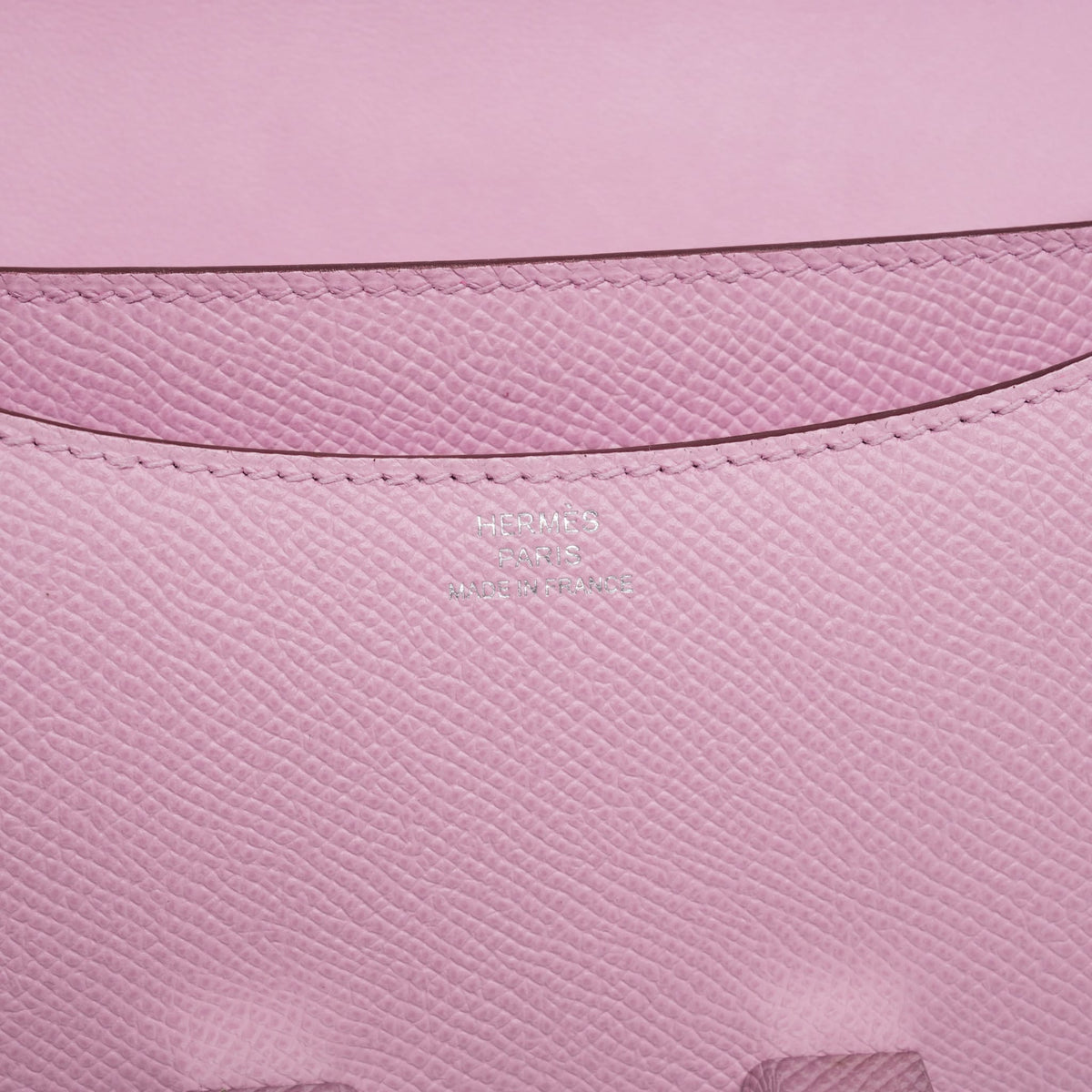 Constance 18 Mauve Sylvestre Epsom Palladium Plated U Stamp
