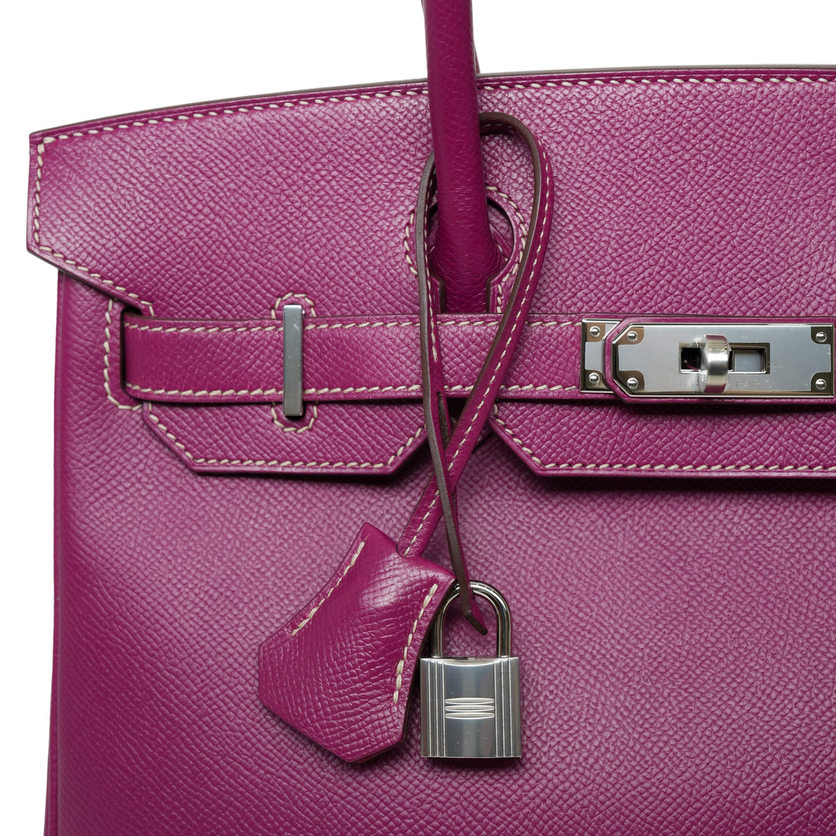 Birkin 30 (Candy Model) Bi-Color Tosca/Rose Tyrien Epsom Palladium Plated O Square Stamp