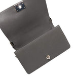 Product image 13 of 13: Dark Grey Caviar Quilted Boy Bag Old Medium Silver Hardware