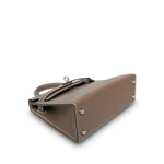 Product image 12 of 16: Mini Kelly Sellier Etoupe Epsom Palladium Plated B Stamp