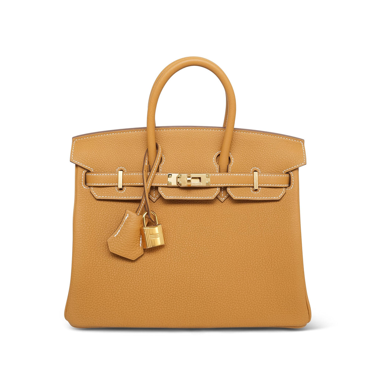 Birkin 25 Naturel Sabel Togo Gold Plated K Stamp