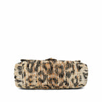 Product image 6 of 13: Leopard Print Tweed Souplissimo Maxi Flap Small Light Gold Hardware