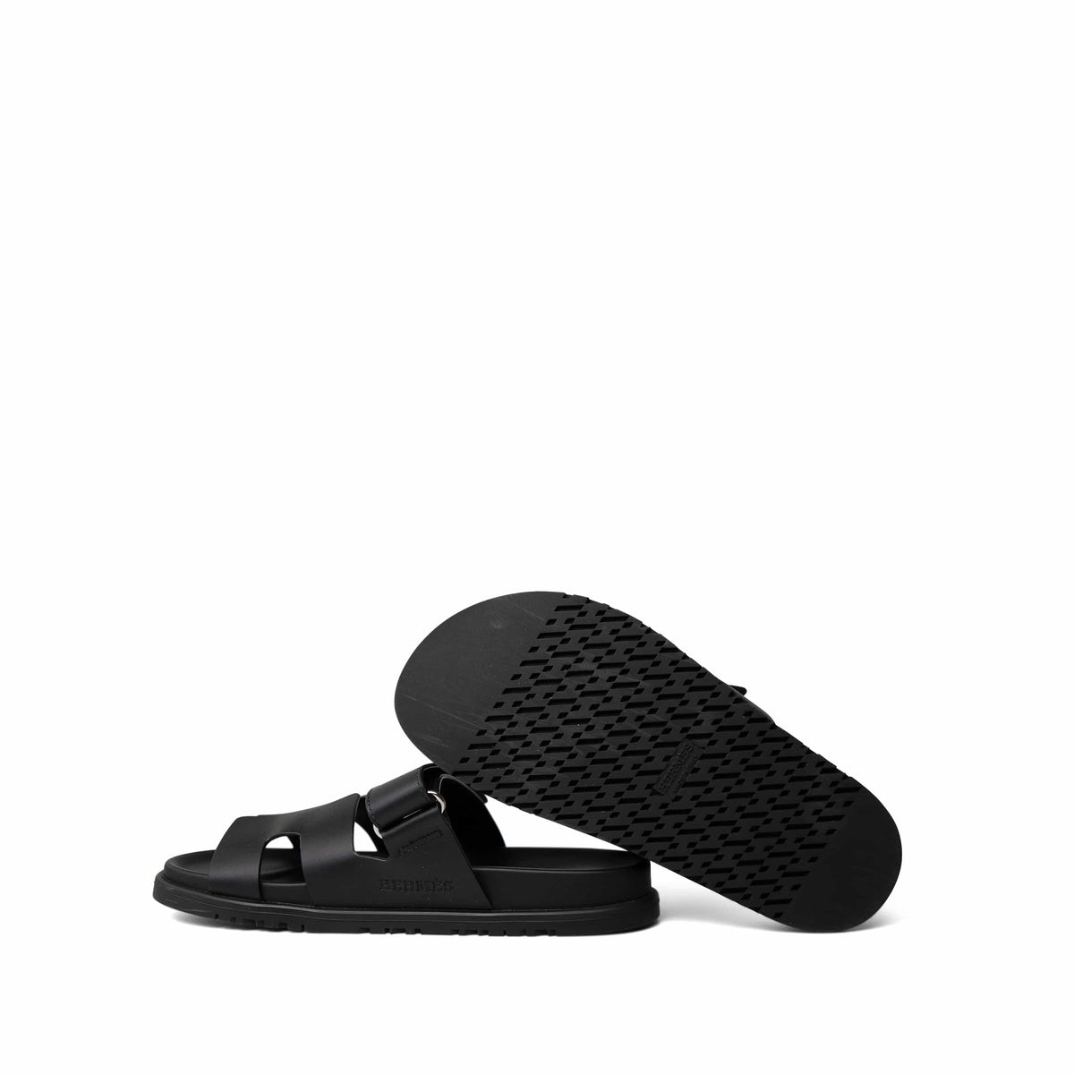 Chypre Sandals Black Calfskin Size 37