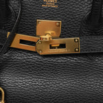 Product image 4 of 22: Birkin 30 Black Ardennes Gold Plated H Square Stamp