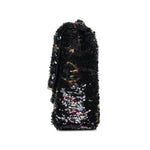 Product image 3 of 16: 23B Black Multicolor Reversible Sequins CC Single Flap Bag LGHW