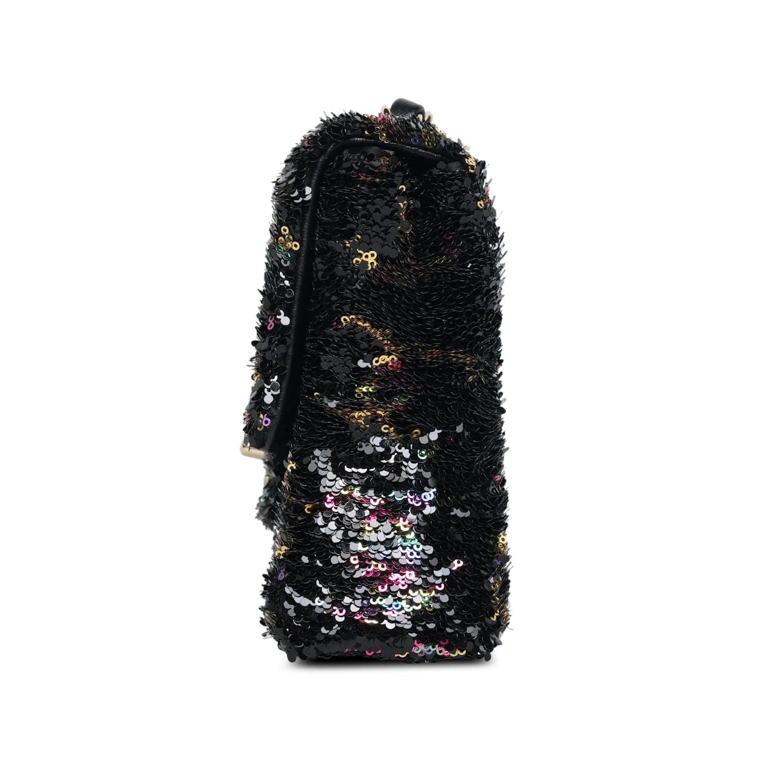 Product image 3 of 16: 23B Black Multicolor Reversible Sequins CC Single Flap Bag LGHW