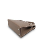 Product image 15 of 16: Mini Kelly Sellier Etoupe Epsom Palladium Plated B Stamp