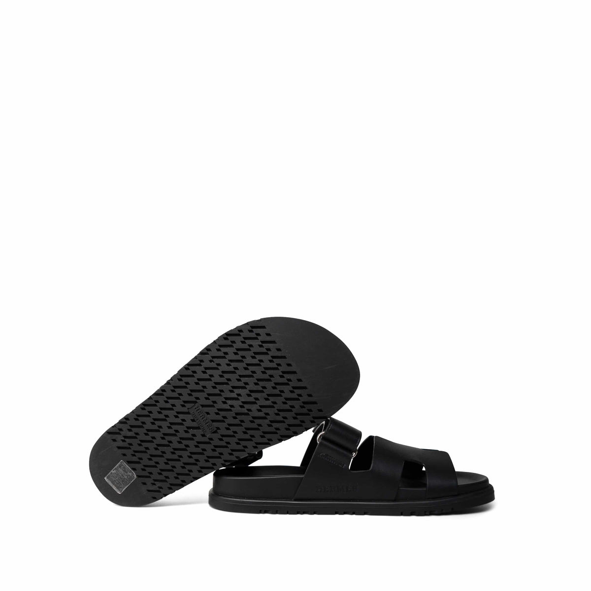 Chypre Sandals Black Calfskin Size 37