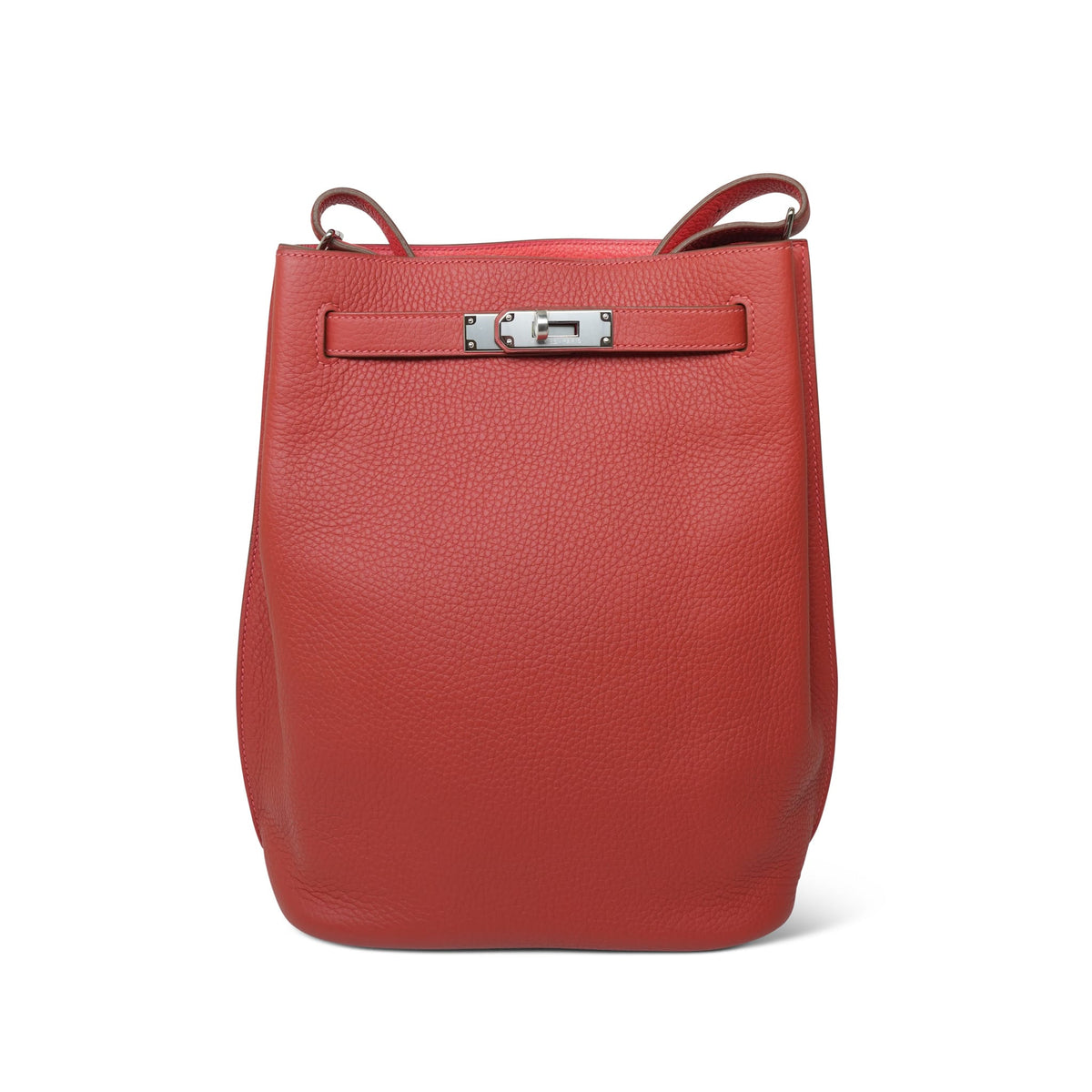 So Kelly 22 Bi-Color Rouge Pivoine/Rose Jaipur Clemence Palladium Plated R Square Stamp