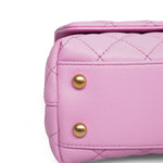 Product image 17 of 22: 23P Lilac/Pink Caviar Quilted Coco Chain Handle Small AGHW