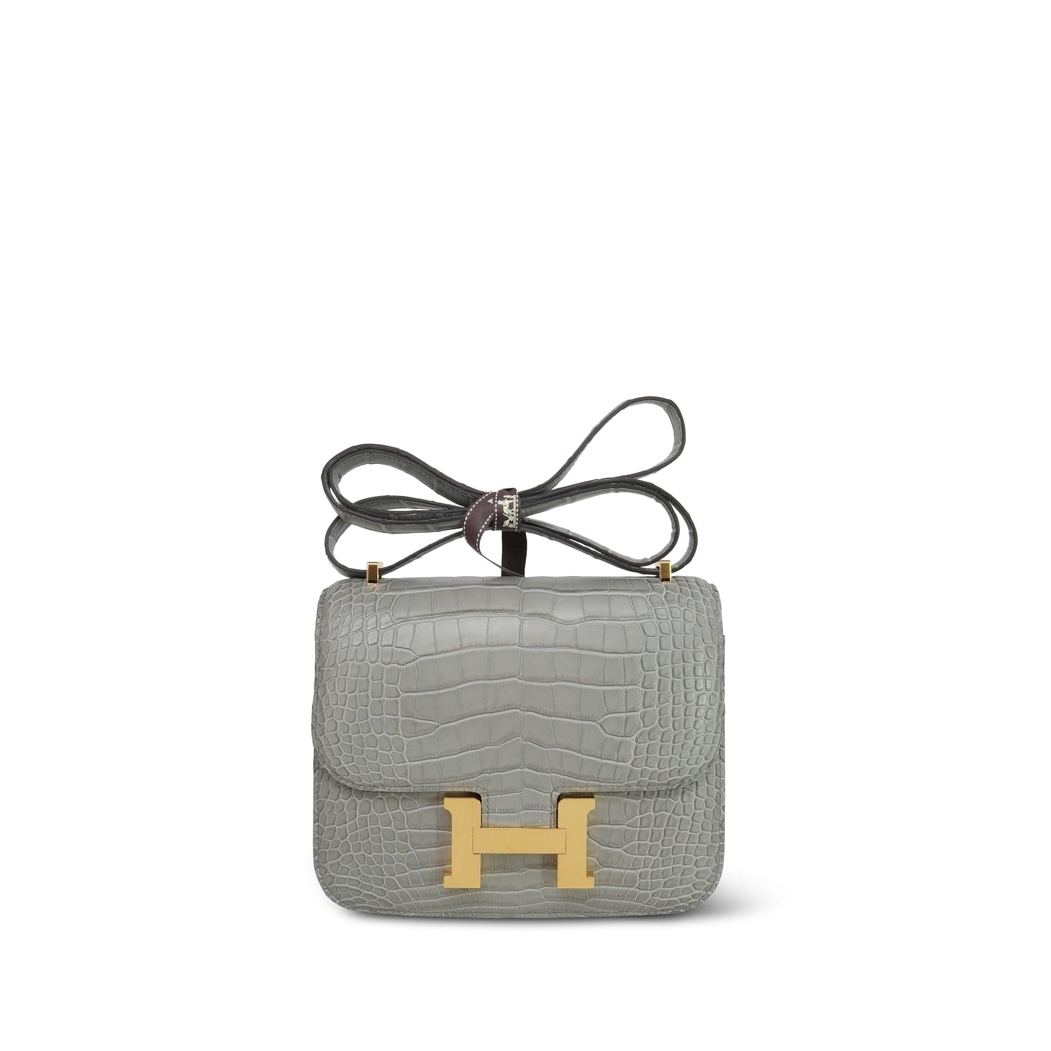 Constance 18 Gris Ciment Matt MIssissippi Alligator Gold Plated K