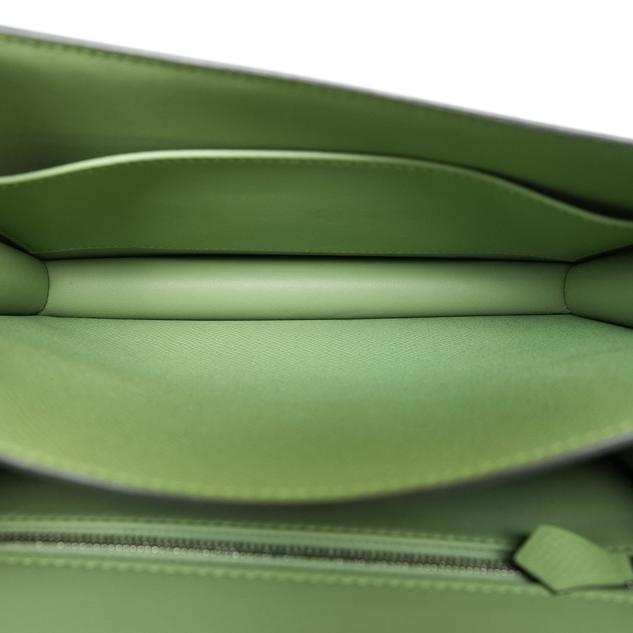 Product image 14 of 15: Constance 24 Vert Criquet Epsom Palladium Plated Y Stamp