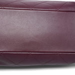 Product image 21 of 22: 26P Dark Burgundy Lambskin Quilted Maxi Hobo Shoulder Bag LGHW