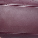Product image 22 of 22: 26P Dark Burgundy Lambskin Quilted Maxi Hobo Shoulder Bag LGHW