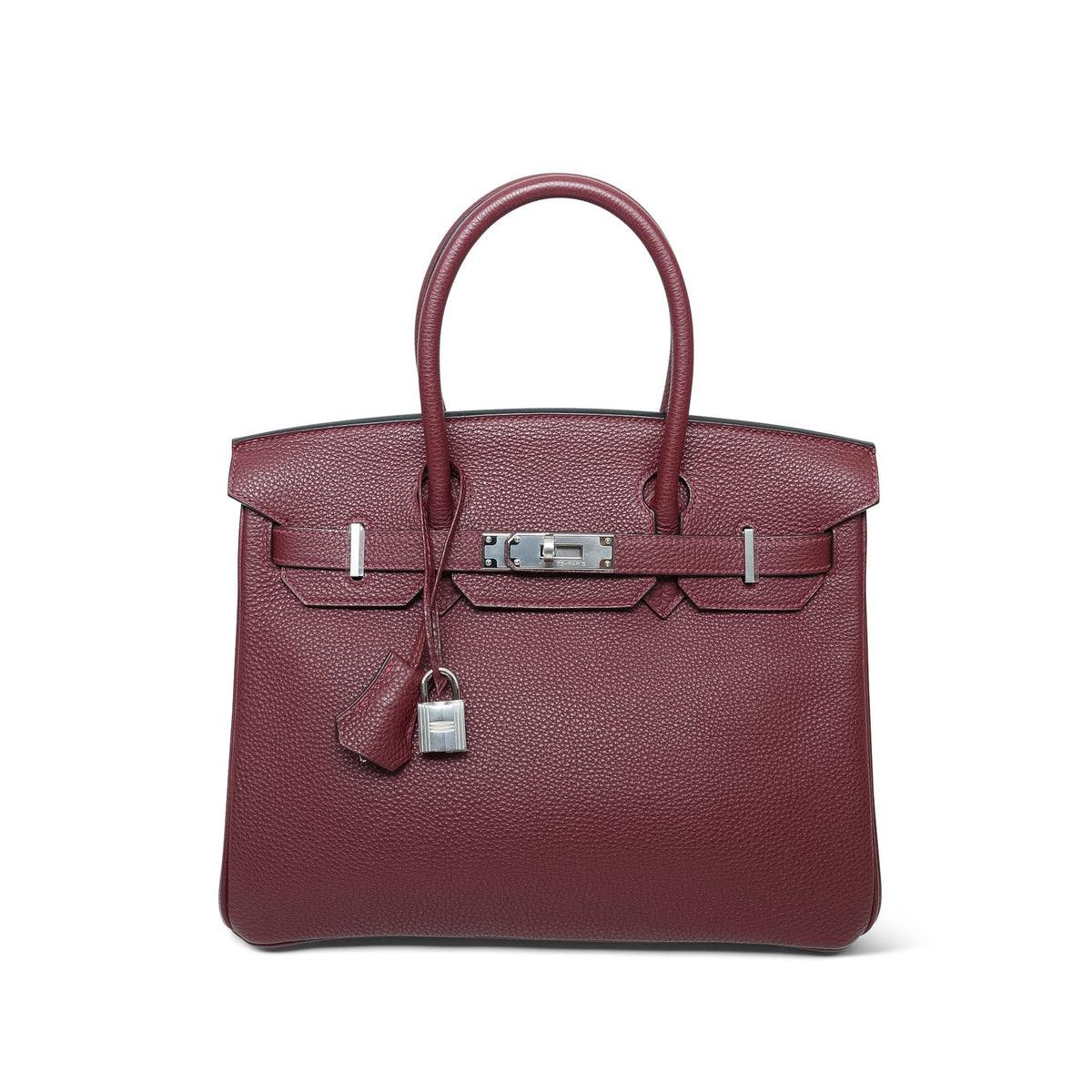 Birkin 30 Rouge H Togo Palladium Plated I Square Stamp