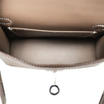 Product image 16 of 16: Mini Kelly Sellier Etoupe Epsom Palladium Plated B Stamp