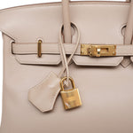 Product image 5 of 23: Birkin 25 Argile Veau Swift Gold Plated X Stamp