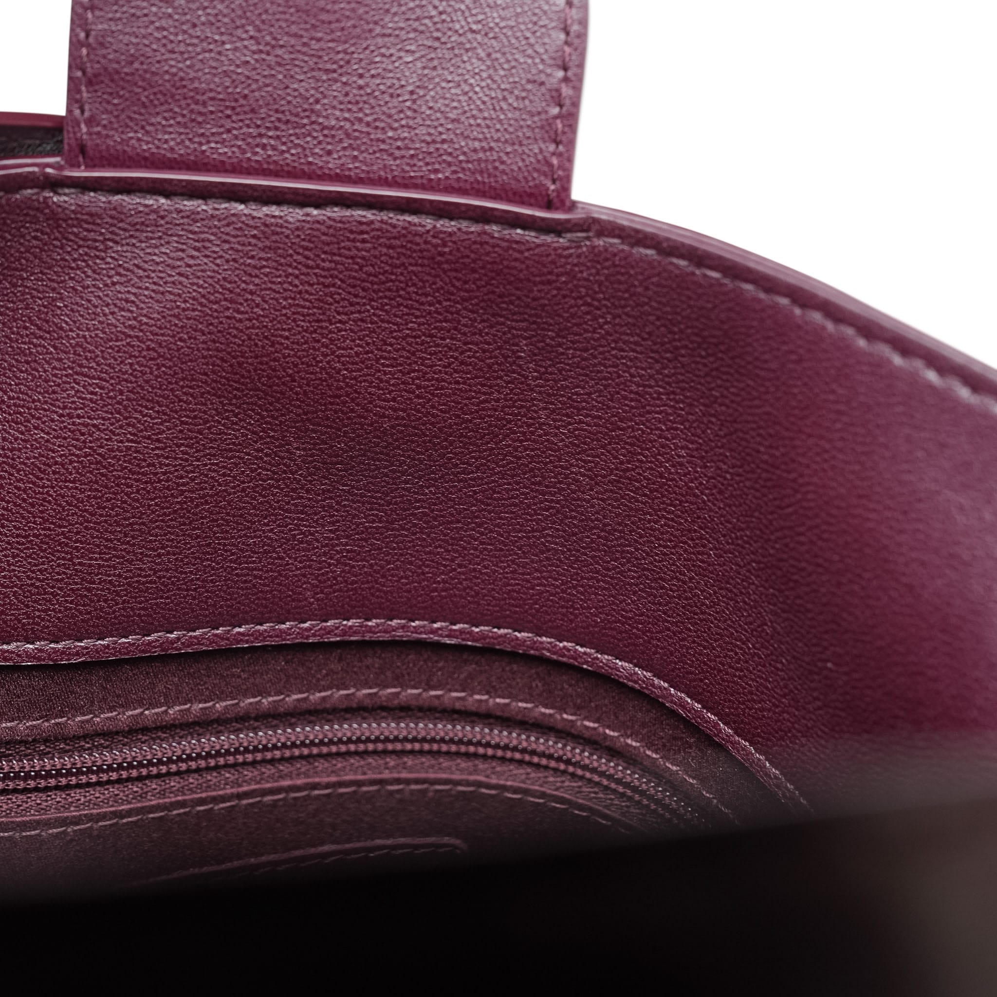 Product image 16 of 22: 26P Dark Burgundy Lambskin Quilted Maxi Hobo Shoulder Bag LGHW