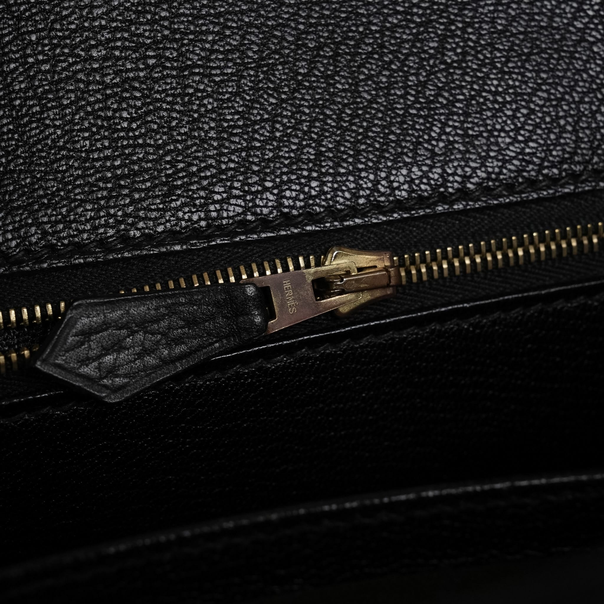 Birkin 30 Black Ardennes Gold Plated H Square Stamp