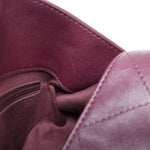 Product image 17 of 22: 26P Dark Burgundy Lambskin Quilted Maxi Hobo Shoulder Bag LGHW