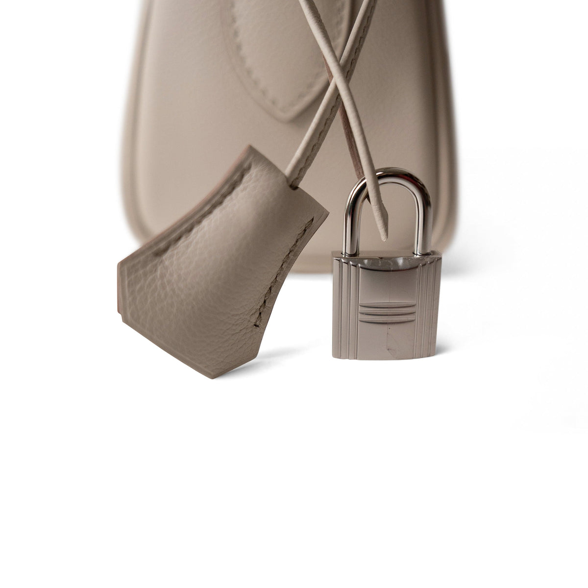 Kelly Messenger Bag Beton B Stamp Palladium Plated