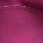 Product image 24 of 27: HAC 32 Fuchsia Chèvre de Coromandel Palladium Plated J Square Stamp