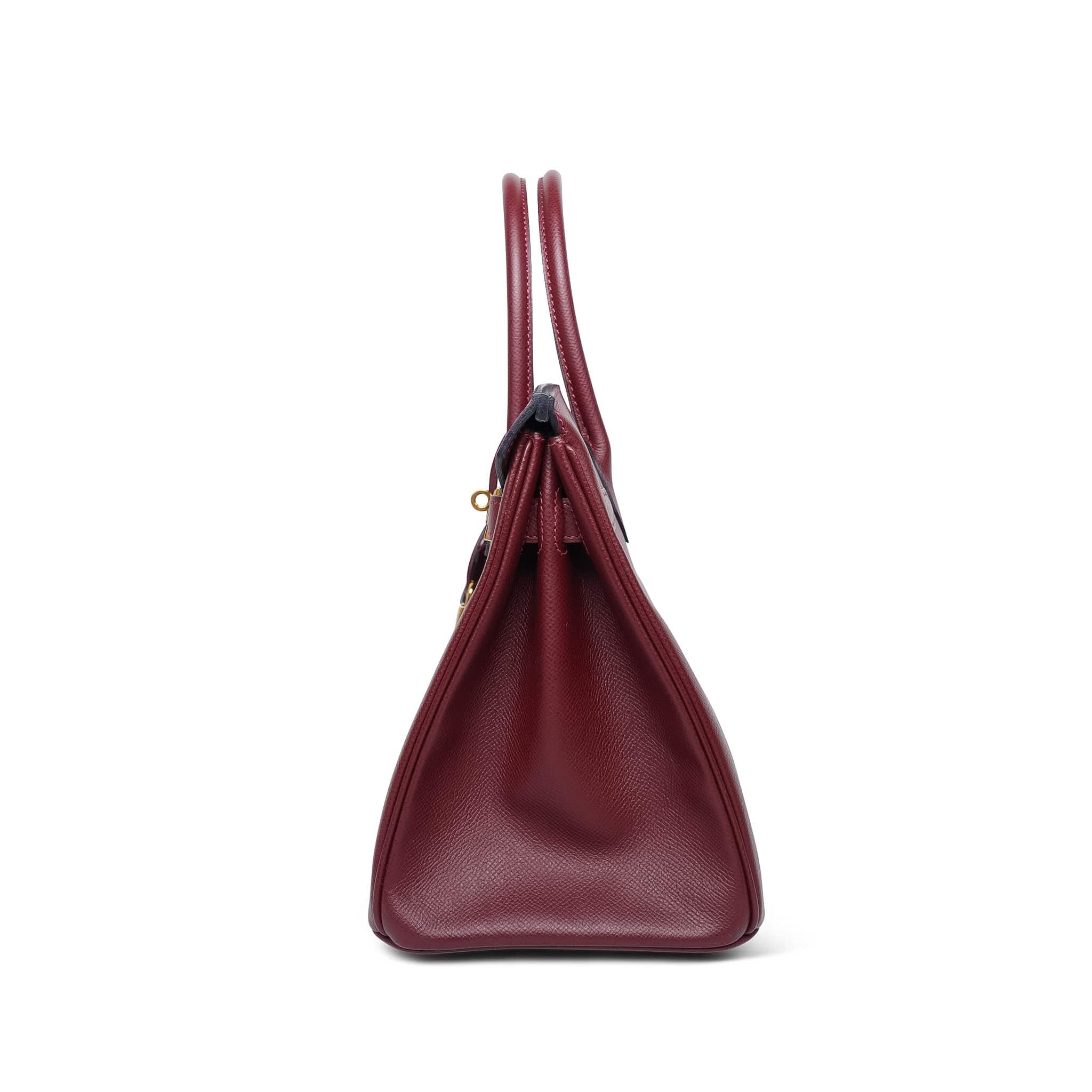 Product image 8 of 14: Birkin 30 Rouge H Epsom Gold Plated T Stamp