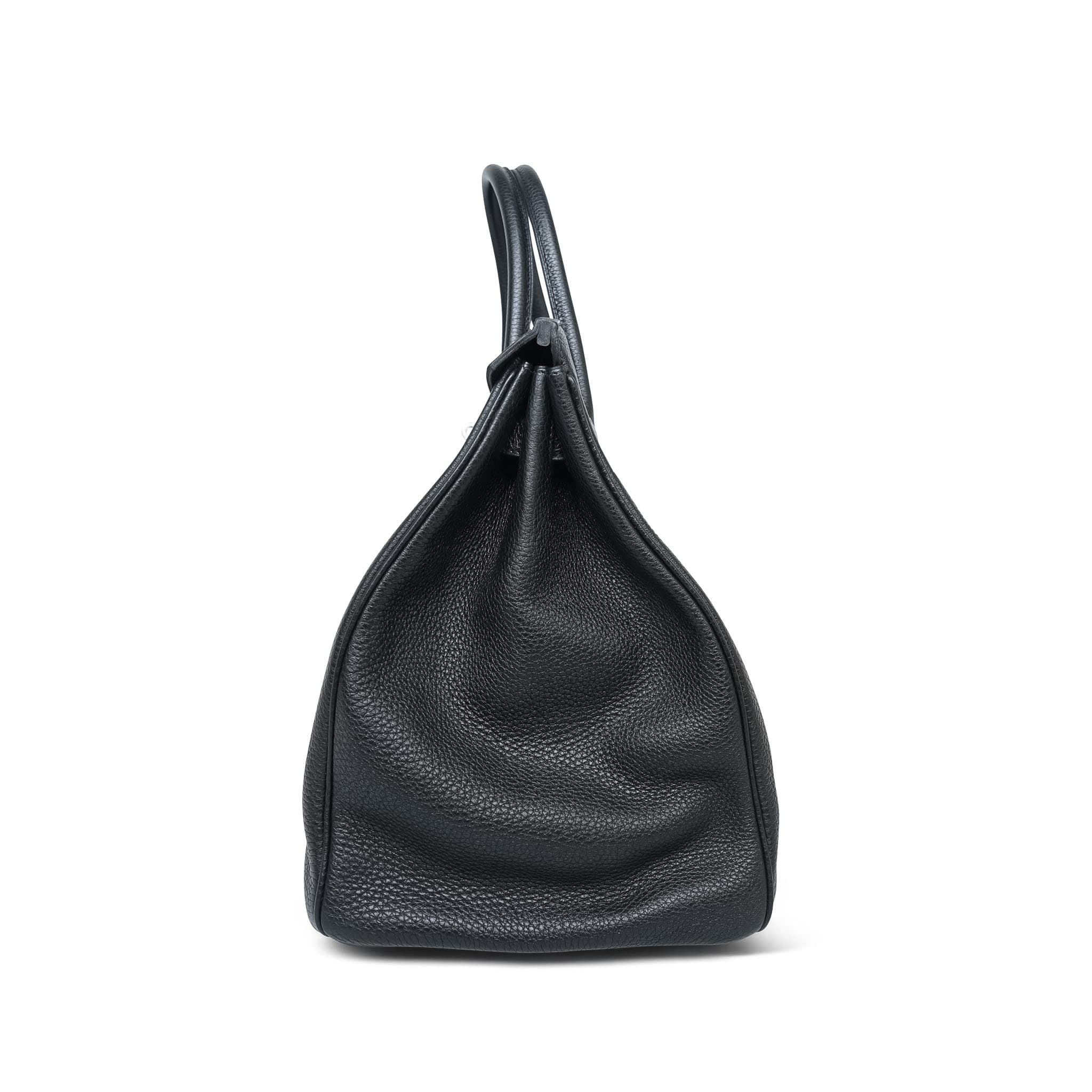 Product image 8 of 14: Birkin 40 Black Togo Palladium Plated O Square Stamp