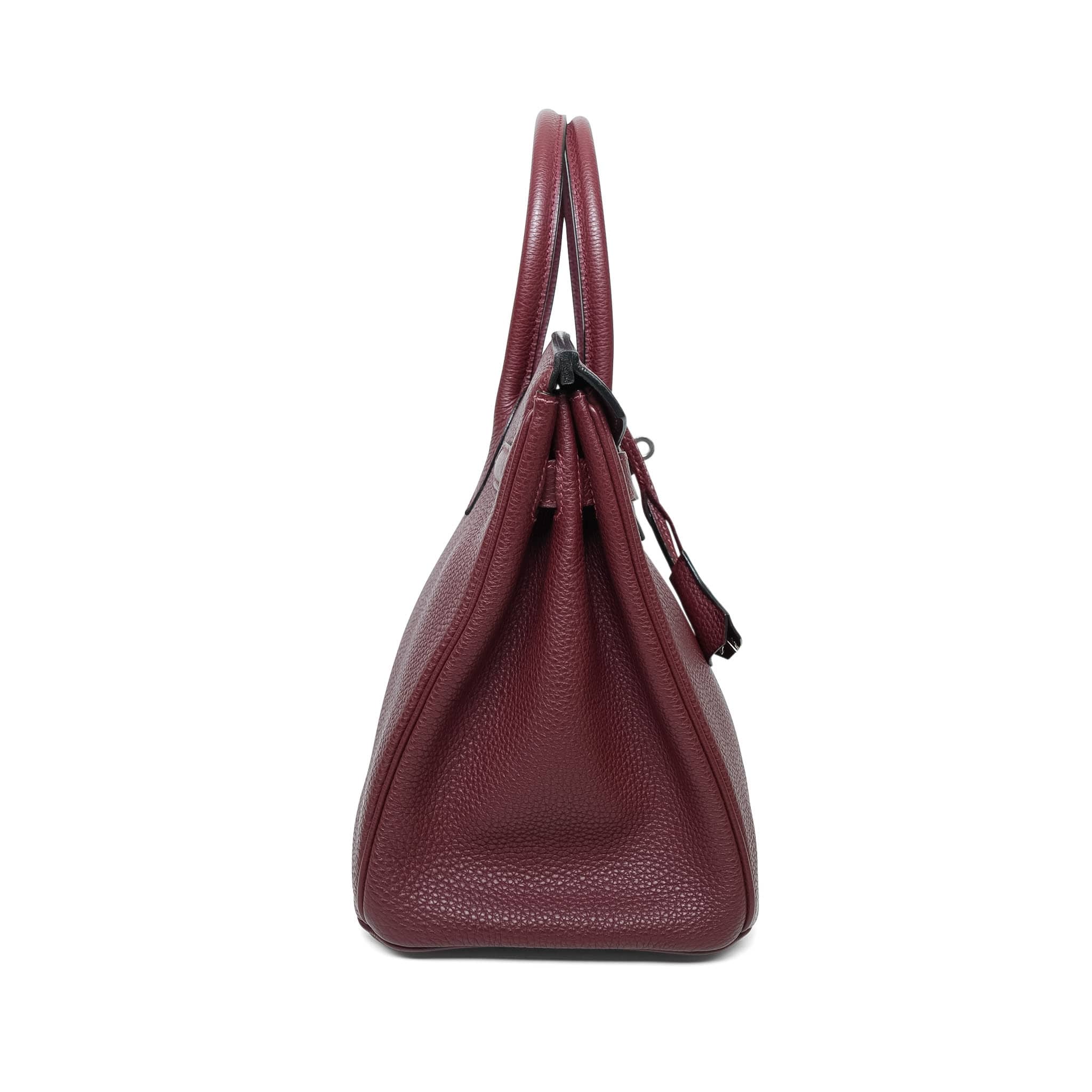 Product image 6 of 14: Birkin 30 Rouge H Togo Palladium Plated I Square Stamp