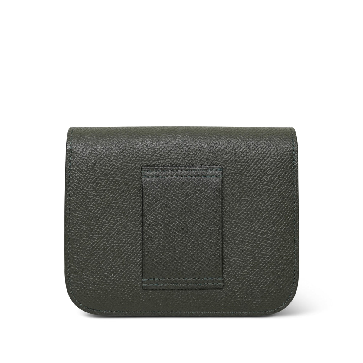 Constance Slim Wallet Vert De Gris Gold Plated Z Stamp