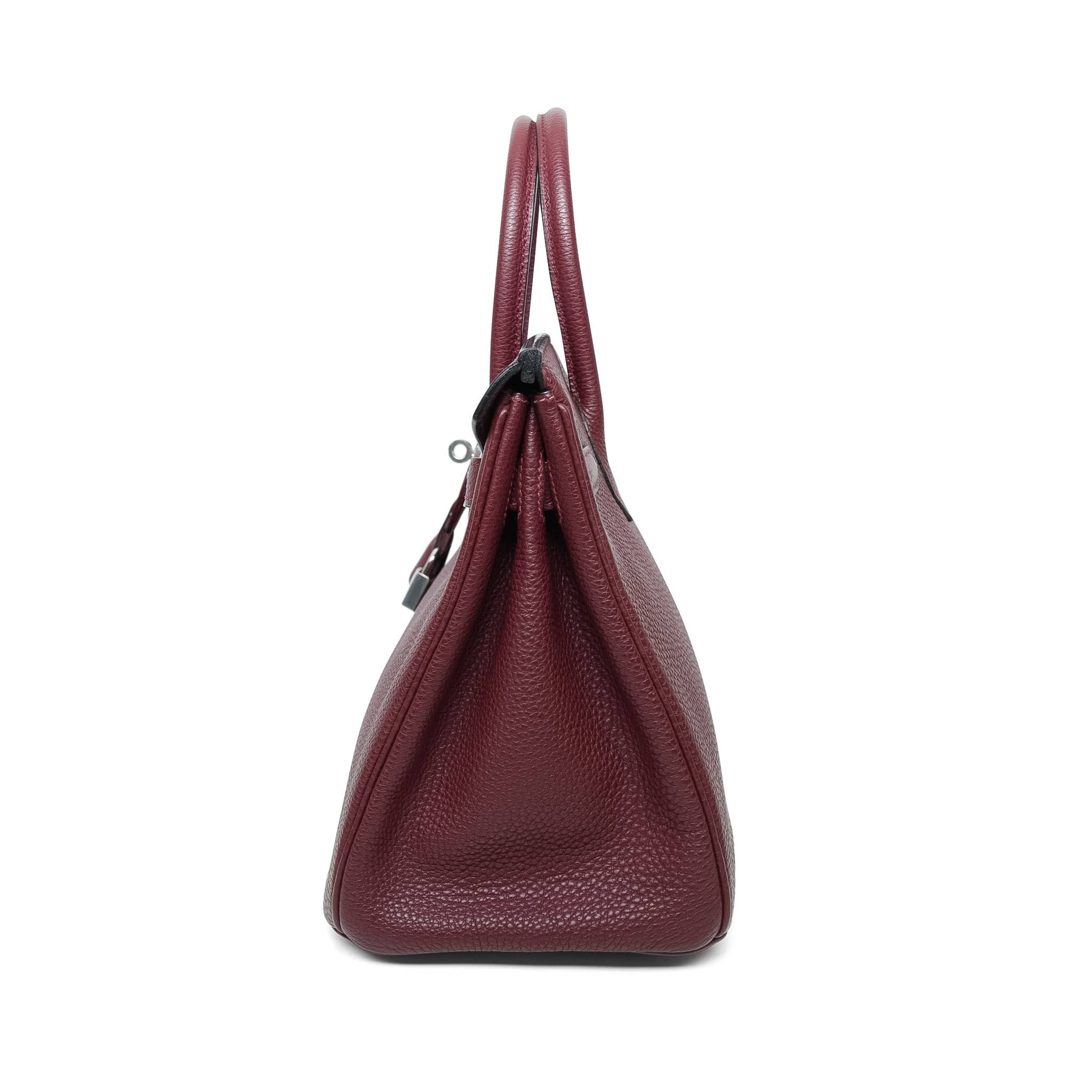 Product image 8 of 14: Birkin 30 Rouge H Togo Palladium Plated I Square Stamp