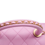 Product image 22 of 22: 23P Lilac/Pink Caviar Quilted Coco Chain Handle Small AGHW