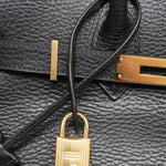 Product image 5 of 22: Birkin 30 Black Ardennes Gold Plated H Square Stamp