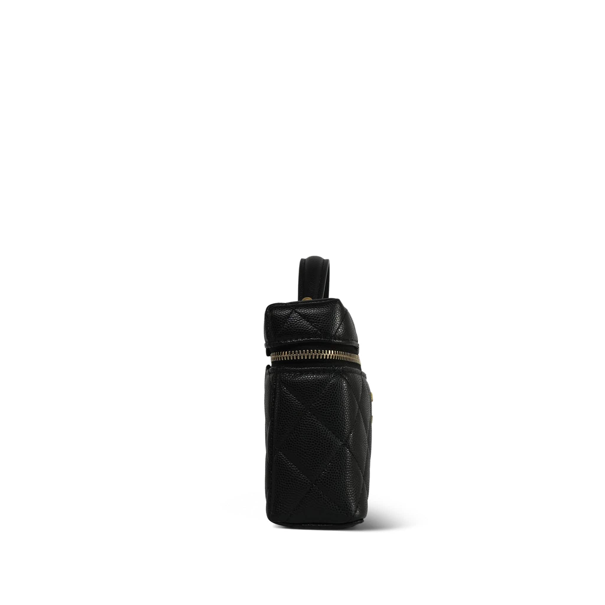 ★TOUT Y EST★ Caviar Embo Clutch Black 22EBCH05 Black Caviar Quilted Large CC Classic Clutch With Chain Aged