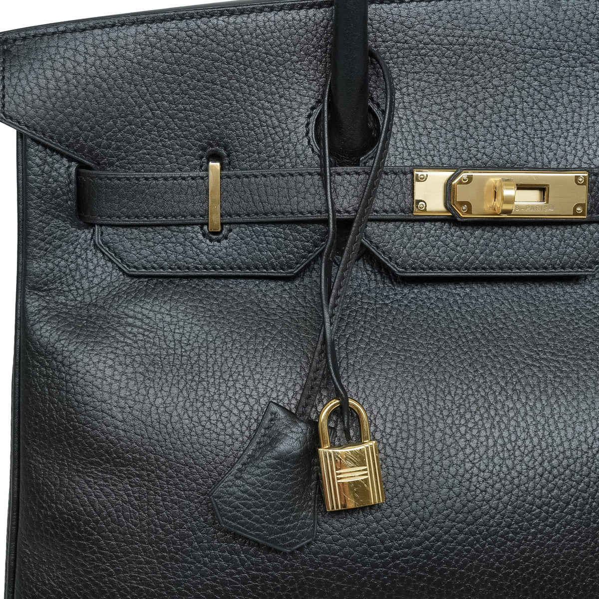 Birkin 35 Black Veau Ardennes Gold Plated Z Circle Stamp
