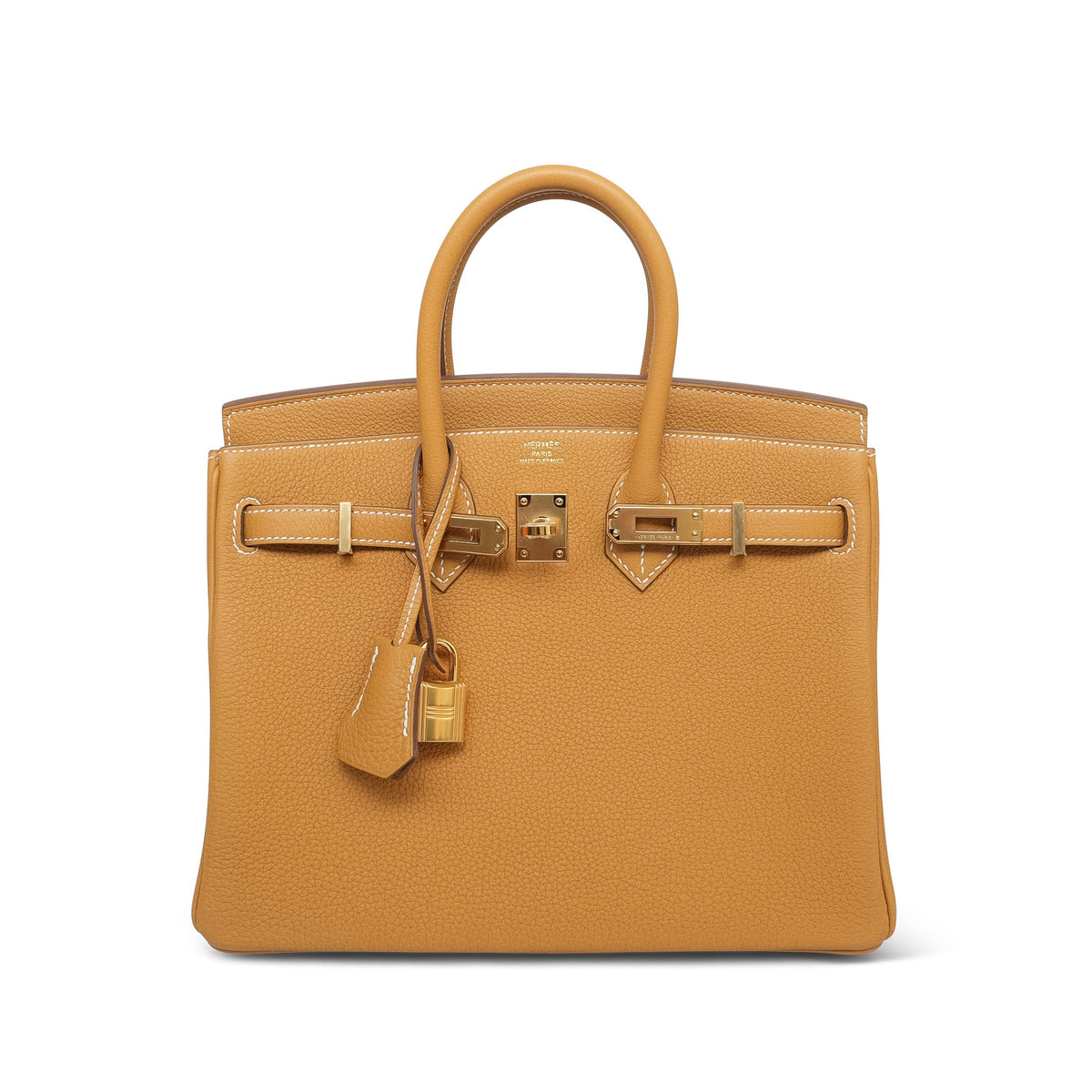 Birkin 25 Naturel Sabel Togo Gold Plated K Stamp