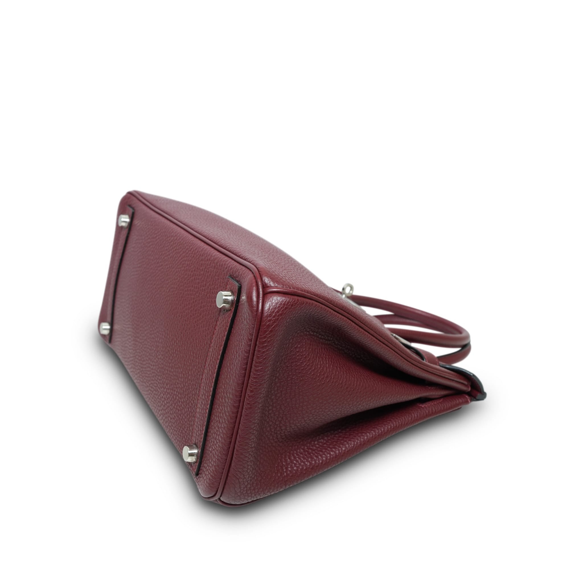 Product image 11 of 14: Birkin 30 Rouge H Togo Palladium Plated I Square Stamp