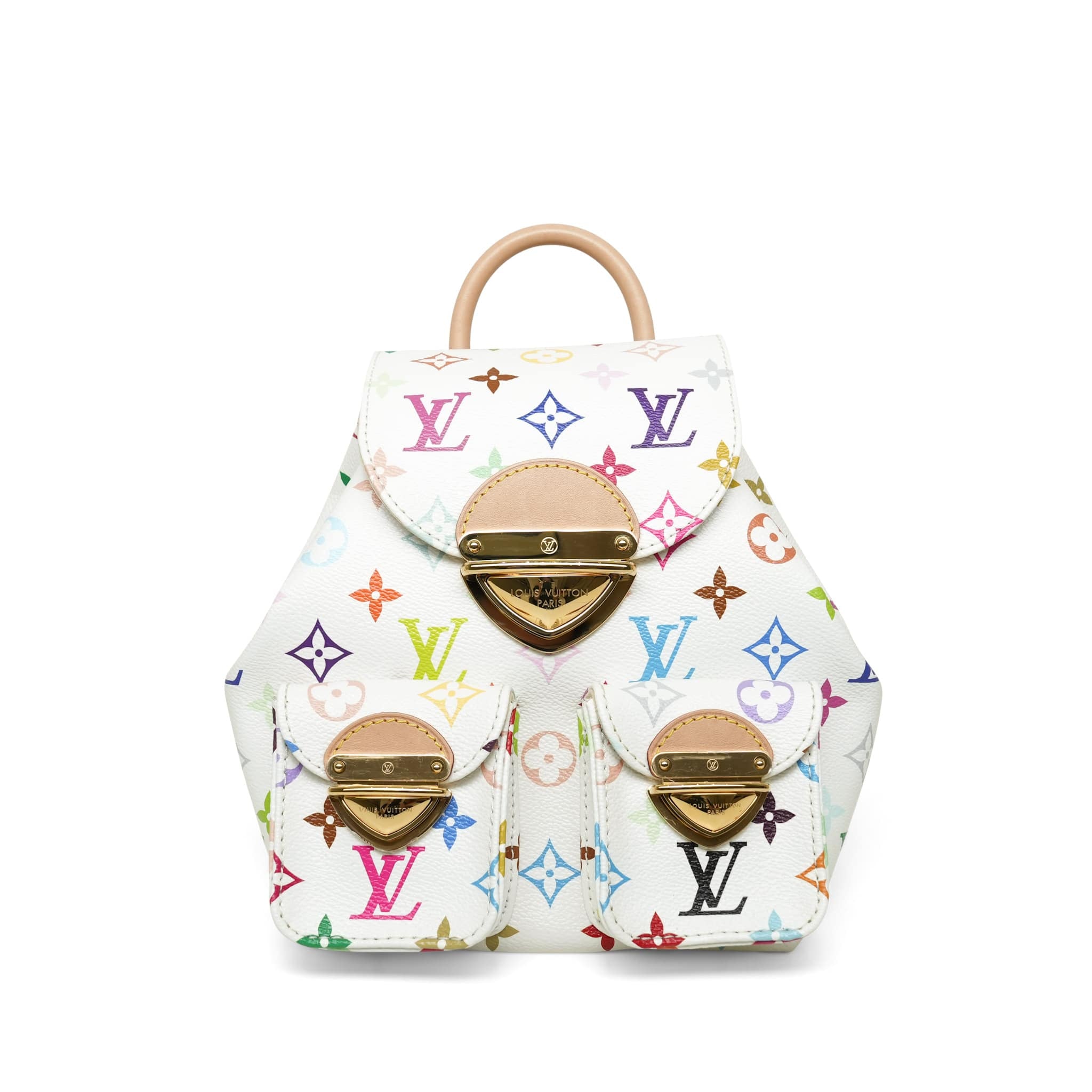 louis vuitton backpack fashion valley Monogram Canvas Montsouris mm the slim shoulder straps are highlighted in natural cowhide leather Louis Vuitton - LV X