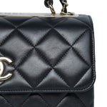 Product image 4 of 28: Black Lambskin Quilted Small Trendy CC LGHW