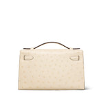Product image 7 of 16: Kelly Pochette Nata Ostrich Gold Plated W Stamp