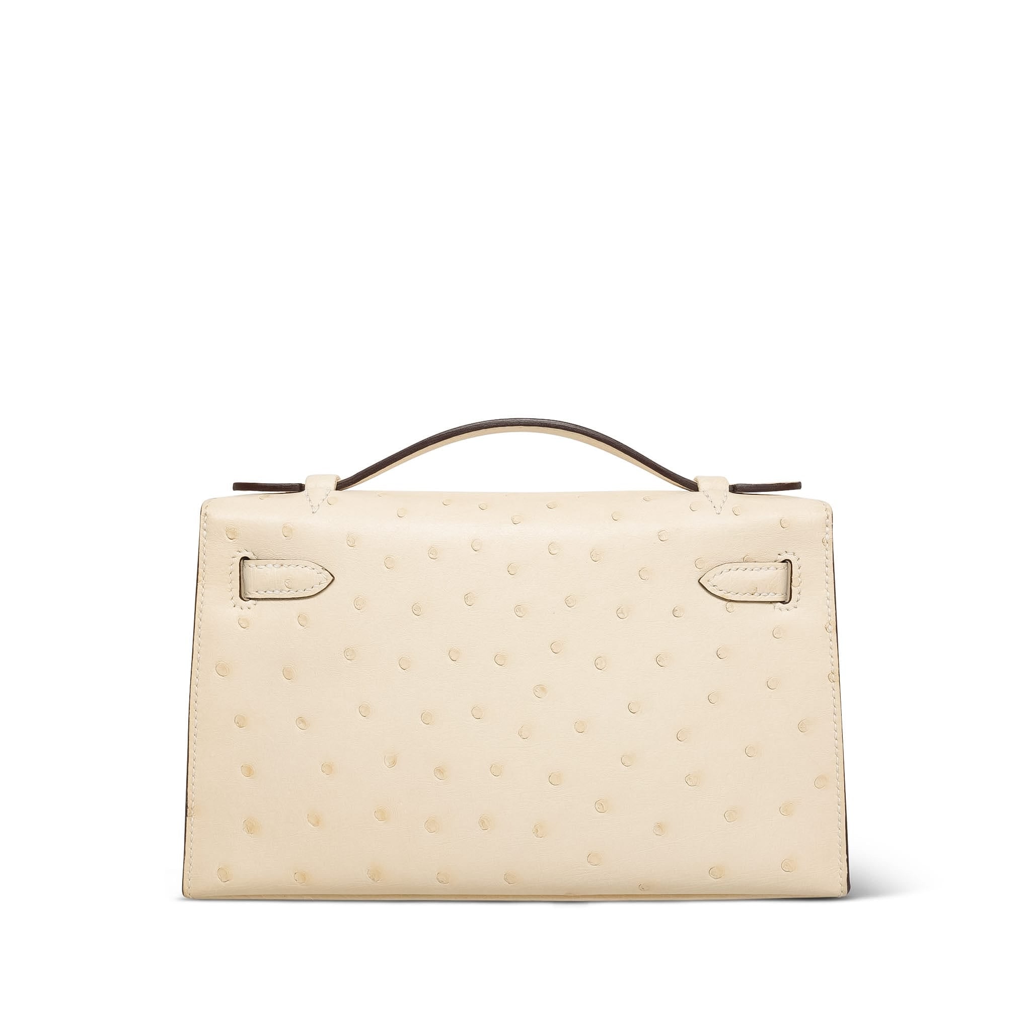 Product image 7 of 16: Kelly Pochette Nata Ostrich Gold Plated W Stamp
