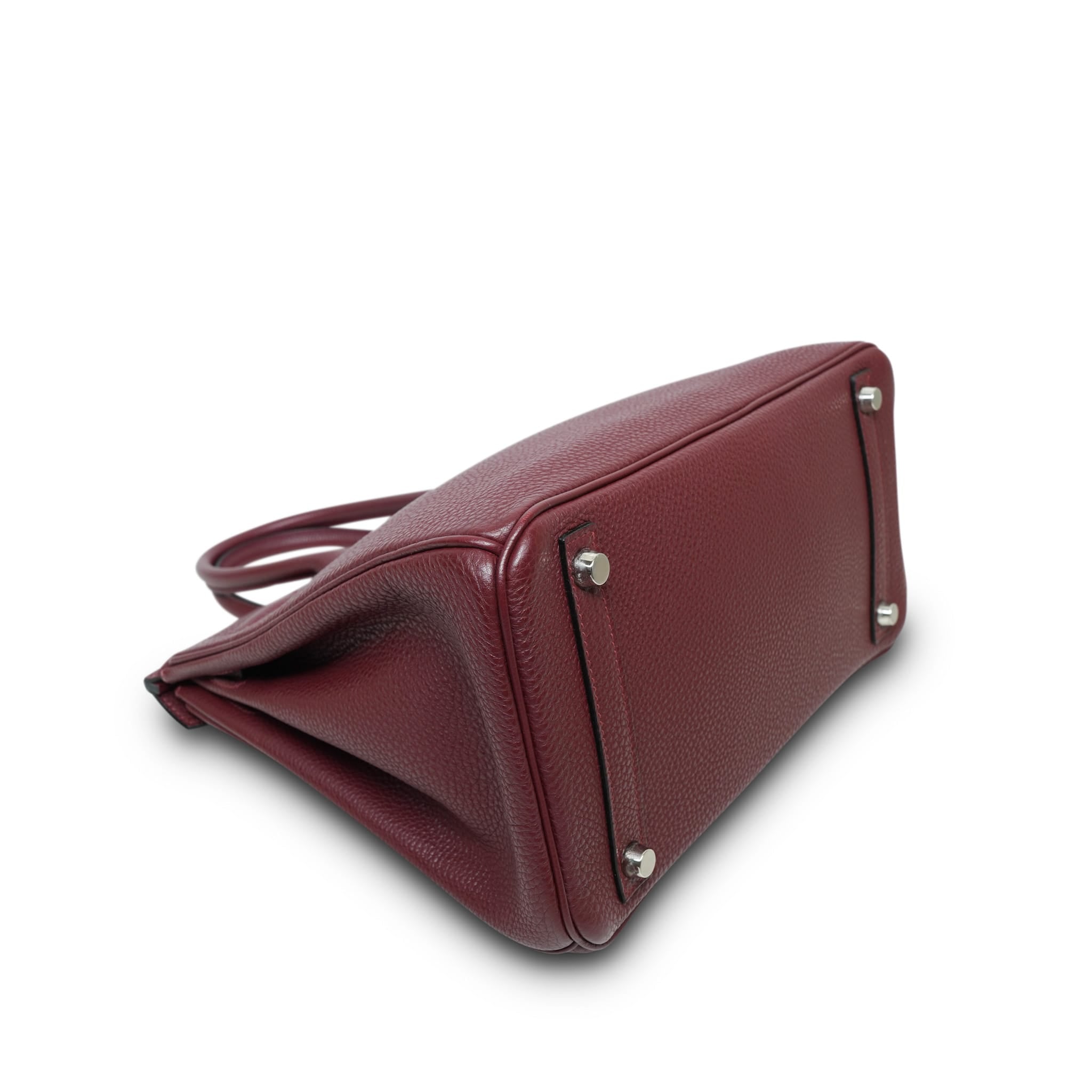 Product image 12 of 14: Birkin 30 Rouge H Togo Palladium Plated I Square Stamp