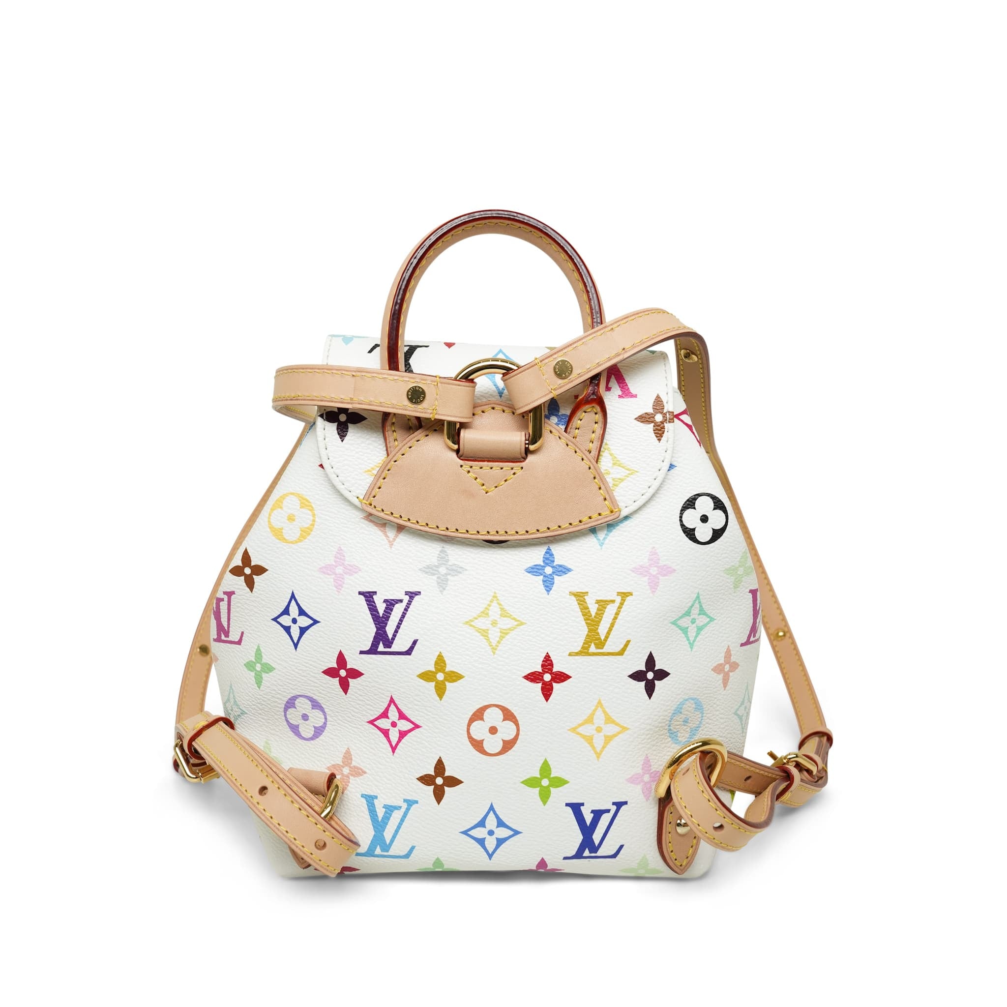 Louis Vuitton x Takashi Murakami Venice Backpack White