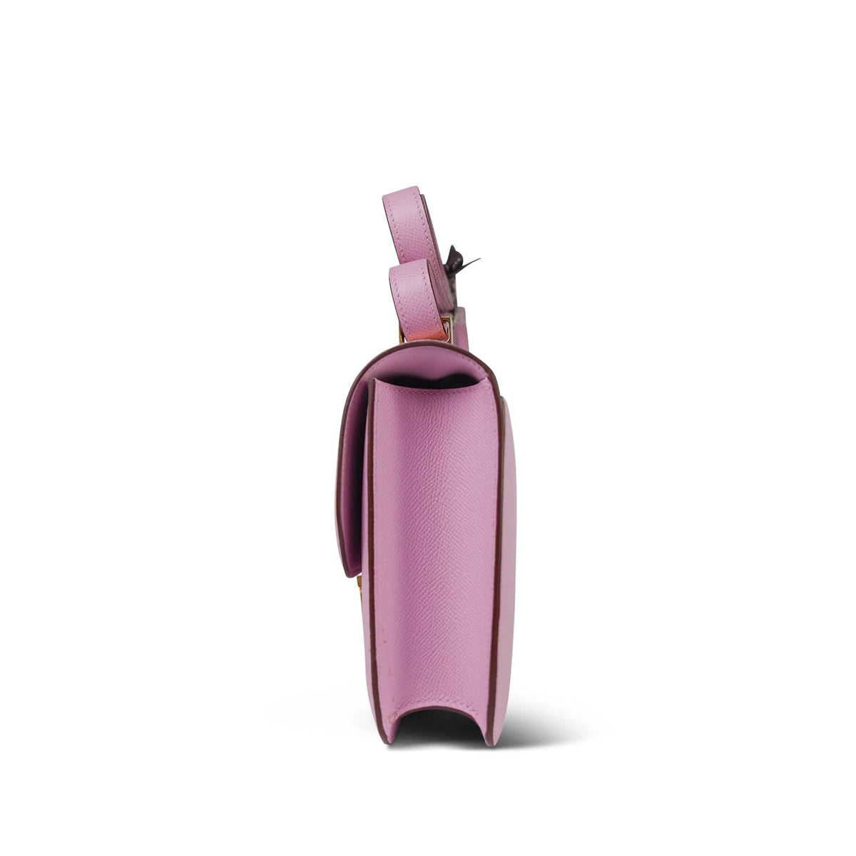 Constance 24 Mauve Sylvestre Epsom Gold Plated U Stamp