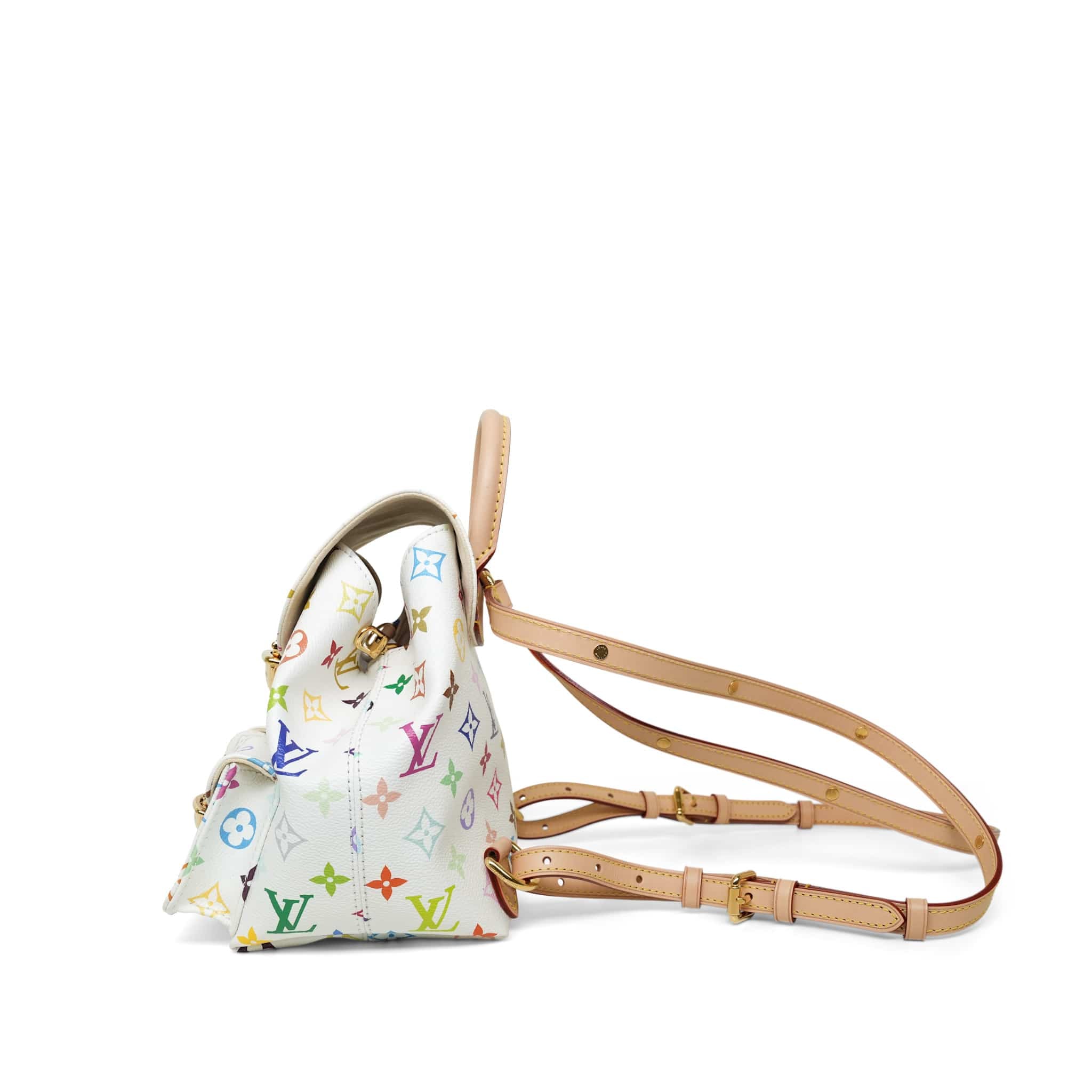 Louis Vuitton x Takashi Murakami Venice Backpack White