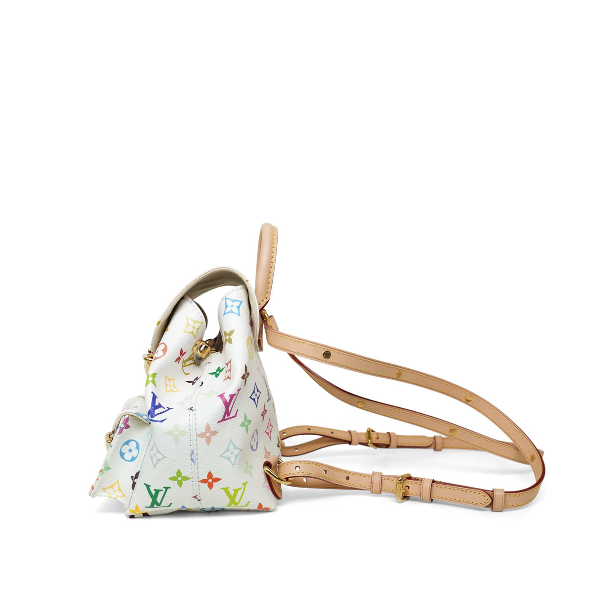 Louis Vuitton x Takashi Murakami Venice Backpack White Multicolored Monogram Canvas