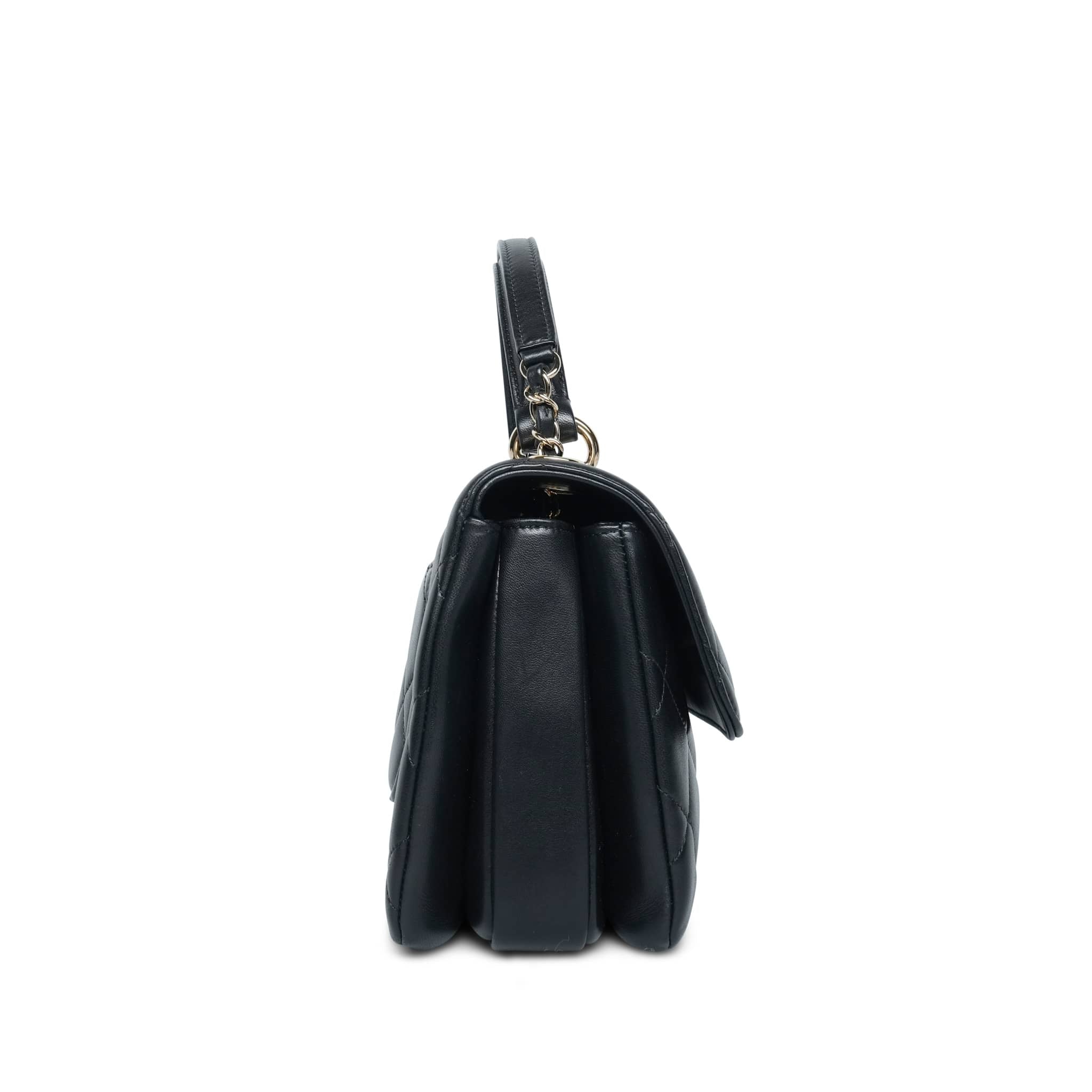 Product image 5 of 28: Black Lambskin Quilted Small Trendy CC LGHW