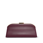 Product image 3 of 12: 26S Dark Burgundy Lambskin Large Clutch Light Gold Hardware